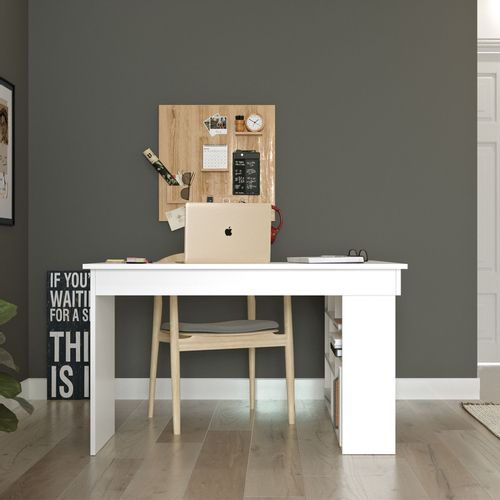 Ct5-W White Study Desk slika 4