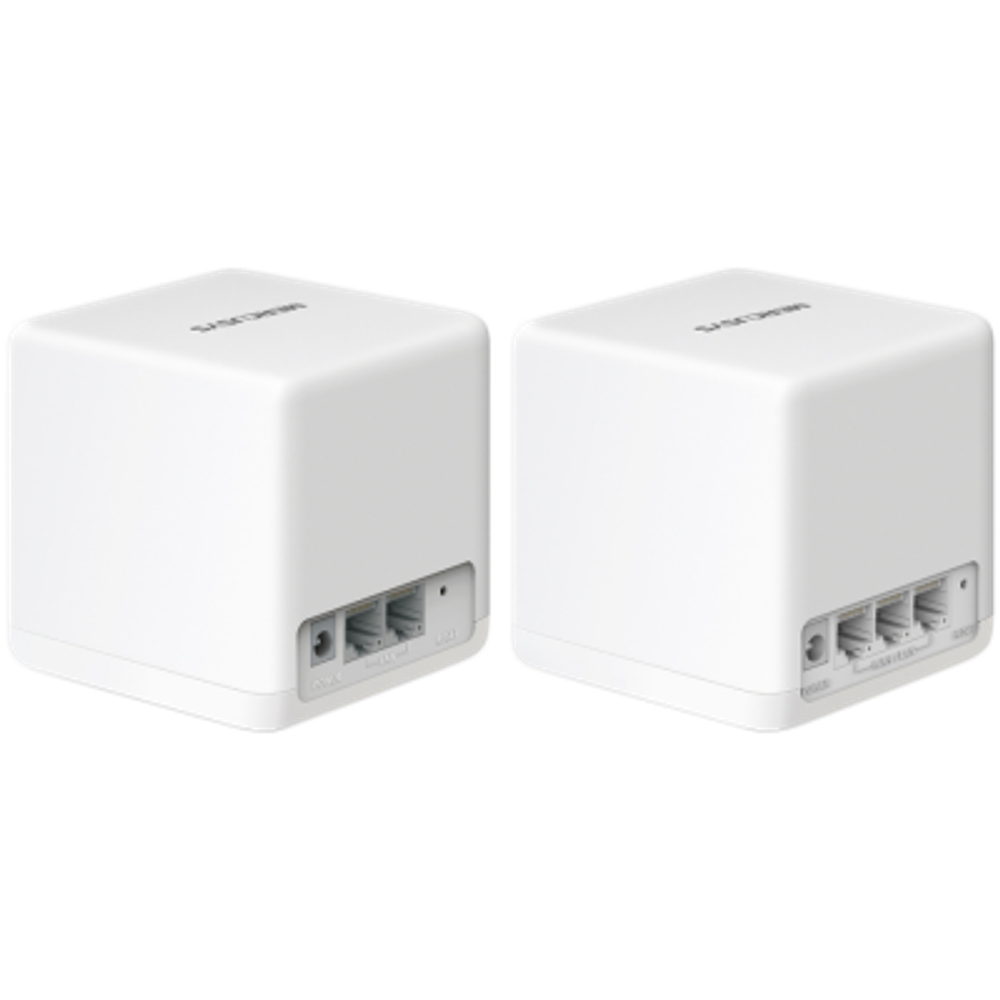 Mercusys Halo H60X (2-Pack) AX1500 Whole Home Mesh Wi-Fi 6 System,2-pack: 1× Halo H60XR + 1× Halo H60XS, 300 Mbps at 2.4 GHz + 1201 Mbps at 5 GHz,Halo H60XR: Internal Antennas, 3× Gigabit Ports; Halo H60XS: Internal Antennas, 2× Gigabit LAN Port slika 2