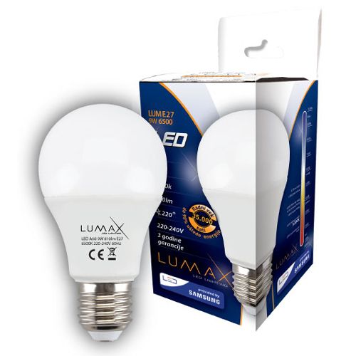 Lumax Sijalica Led ECO LUME27-9W 6500K 810 lm 3PAK slika 1