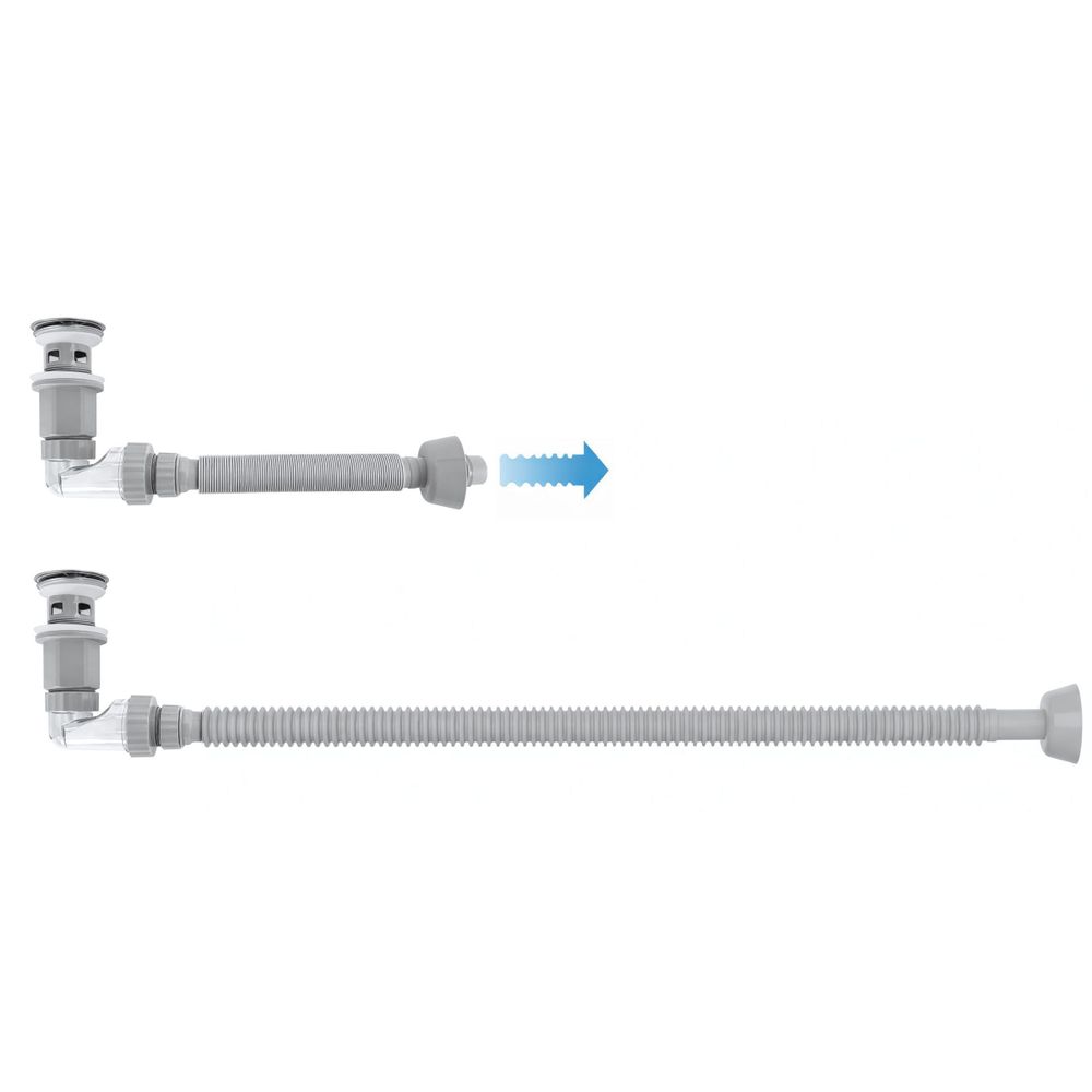 Sifon za umivaonik s click-clack ventilom REA Flow Brush Nickel slika 6