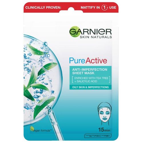 Garnier Skin Naturals Pure Active maska u maramici protiv nepravilnosti 28g slika 2