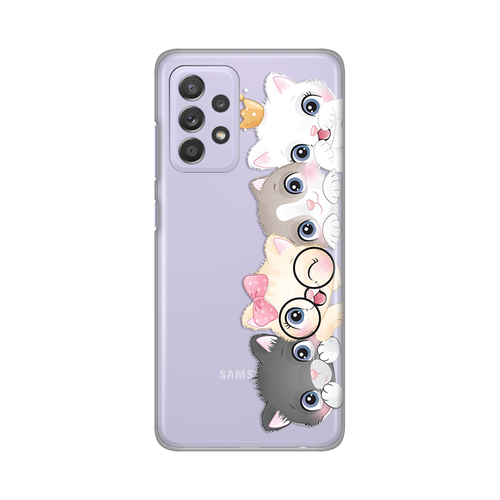 Torbica Silikonska Print Skin za Samsung A525F/A526B/A528B Galaxy A52 4G/A52 5G/A52s 5G Cats slika 1