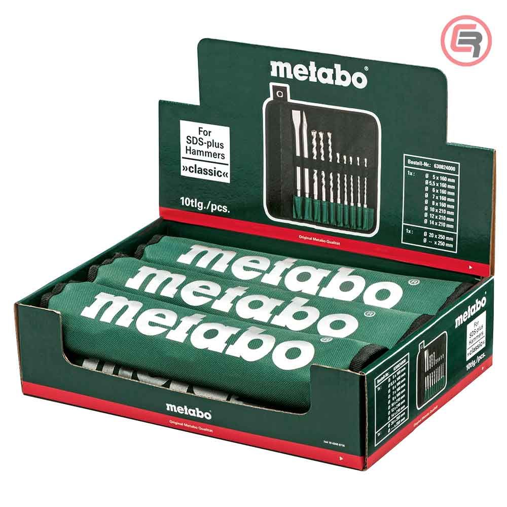 Metabo Set Špic + Sjekač + Svrdla 5 - 14mm SDS - plus "SP" / 10 dijelni - 630824000 slika 2