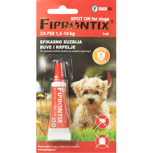 Fiprontix spot on za pse, protiv krpelja i buva 1 ml - 10 komada u pakovanju