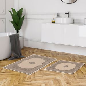 Set višebojnih prostirki za kupatilo Kt455 (2 komada)