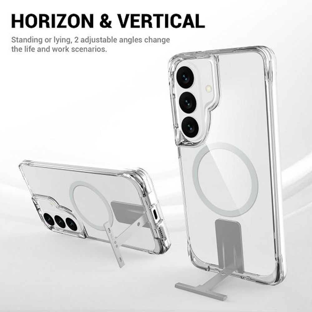 MM TPU SAM GALAXY S26 - DROP-PROOF PURE MAGSAFE KICKSTAND Clear slika 2