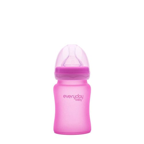 Everyday Baby staklena bočica reagira na toplinu, 150 ml Healthy +, Roza slika 1