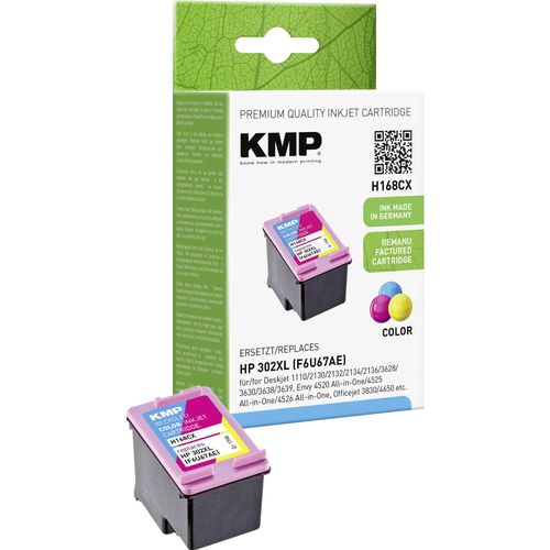 KMP patrona tinte  H168CX kompatibilan zamijenjen HP 302XL cijan, purpurno crven, žut 1746,4030 slika 2