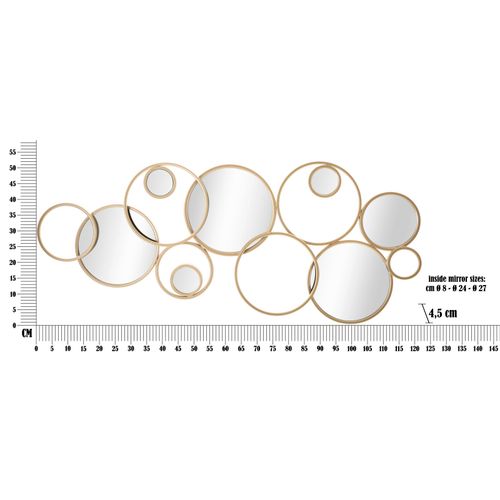 Mauro Ferretti Zidna dekoracija Mix Mirror 123x4,5x51,5 cm slika 6