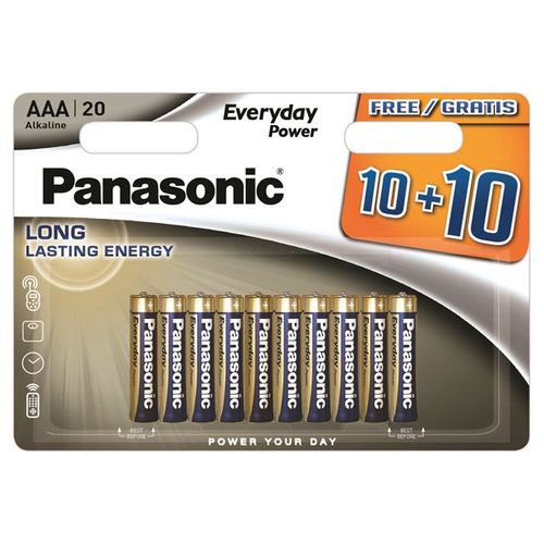 PANASONIC Baterije LR03EPS/20BW 10+10F - Snaga za Svakodnevnu Upotrebu slika 1