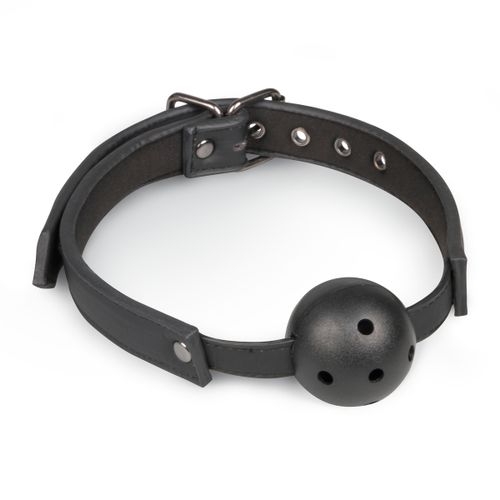 Gag s PVC kuglicom, crni slika 2