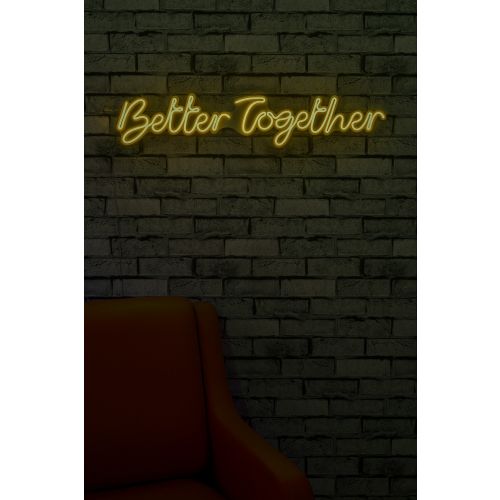 Wallity Zidna dekoracije svijetleća TOGETHER, Better Together - Yellow slika 2