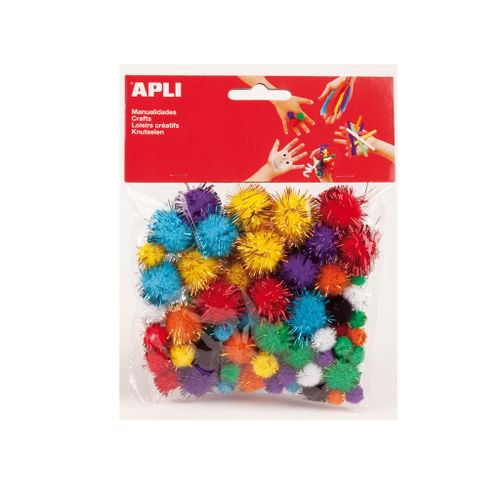 Pom Pom Apli Glitter Colours 78Kom slika 1