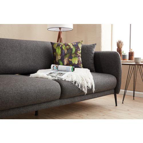 Atelier Del Sofa Kutna garnitura na razvlačenje, Antracit, Venus L - Anthracite slika 6