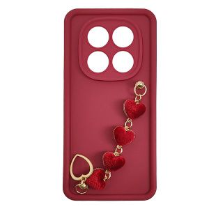 MM TPU XIAOMI REDMI NOTE 14 PRO+ 5G SILICONE CANDY WRIST STRAP R Heart
