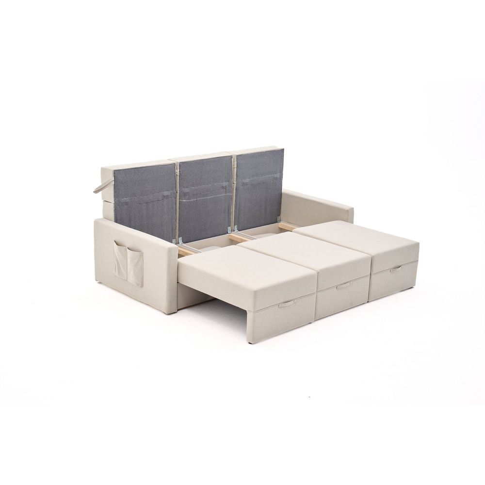 Krevetna sofa u kutu Saros – antracit slika 8