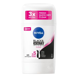 NIVEA Black&White Invisible Clear stick 50ml