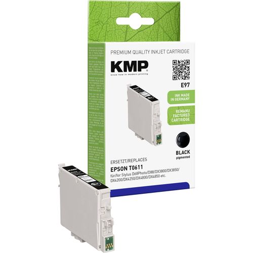 KMP tinta zamijenjen Epson T0611 kompatibilan  crn E97 1603,0001 slika 2