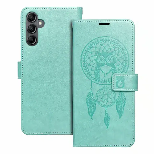 MEZZO Book case preklopna torbica za SAMSUNG GALAXY A14 4G / A14 5G dreamcatcher zelena slika 1