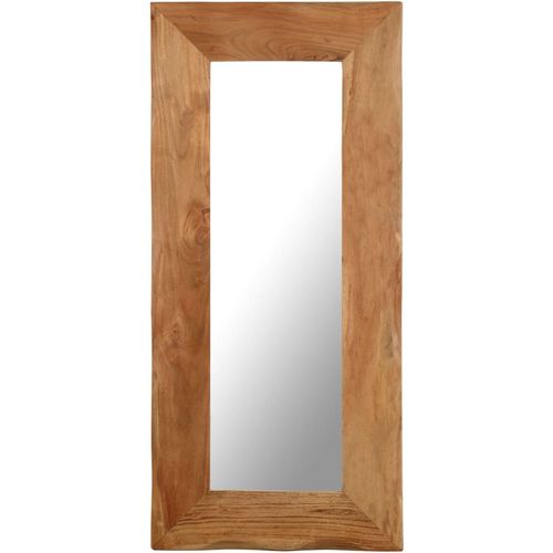 Kozmetičko ogledalo od masivnog bagremovog drva 50 x 110 cm slika 54