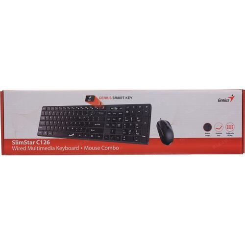 Genius SlimStar C126,BLK,USB,SERGK-210003 slika 3