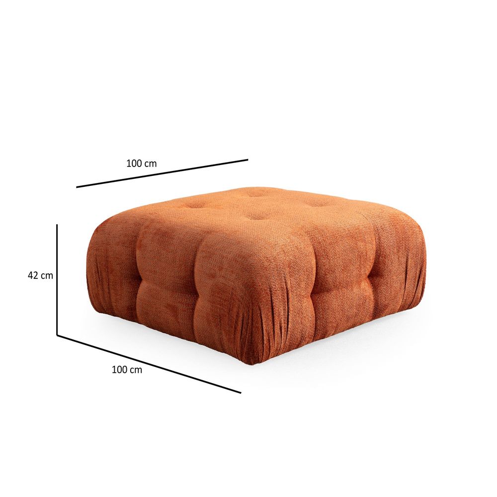 Amaris Pouffe - Narandžasti Tufet slika 2