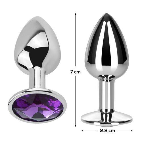 Afterdark Aluminium Amethyst Butt Plug S/M/L slika 9