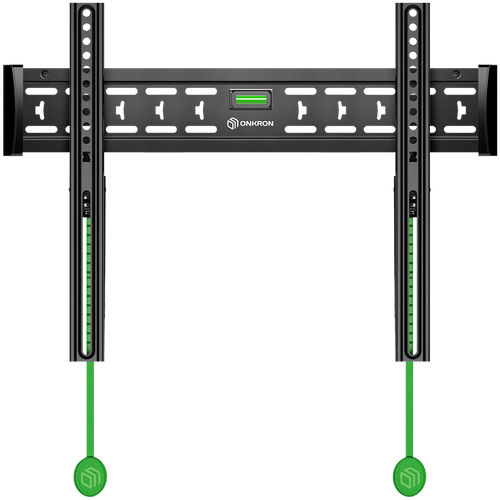 ONKRON Fiksni Zidni Nosač za TV za 43 do 85-inčne Ravne Ploče, Crni slika 1