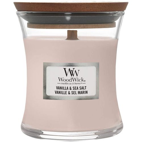 WOODWICK JAR CLASSIC MINI, svijeća mirisna Vanila i morska sol slika 1