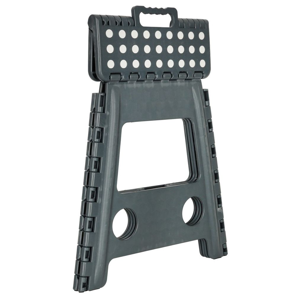 Neklizajući sklopivi tabure 39cm tamno sivi slika 4