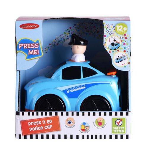 Infunbebe Igračka Za Bebe Press N Go Police Car slika 1