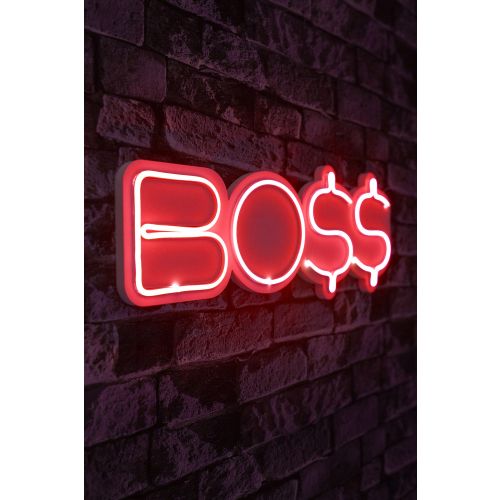 Wallity Ukrasna plastična LED rasvjeta, BOSS - Red slika 8