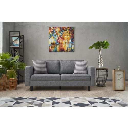 Atelier Del Sofa Dvosjed, Sivo, Kale Linen - Grey slika 1