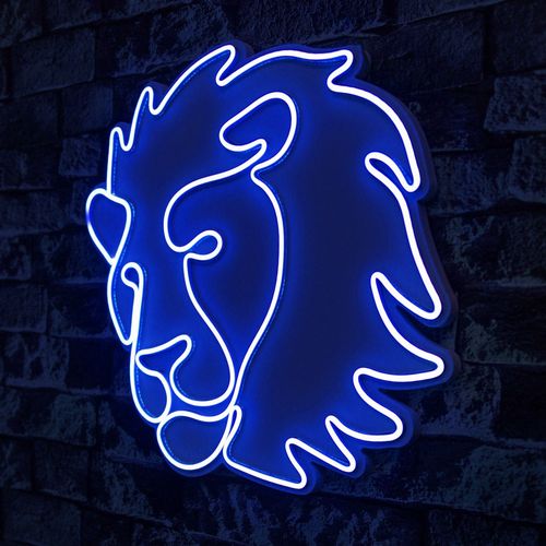 Wallity Ukrasna plastična LED rasvjeta, Lion - Blue slika 8