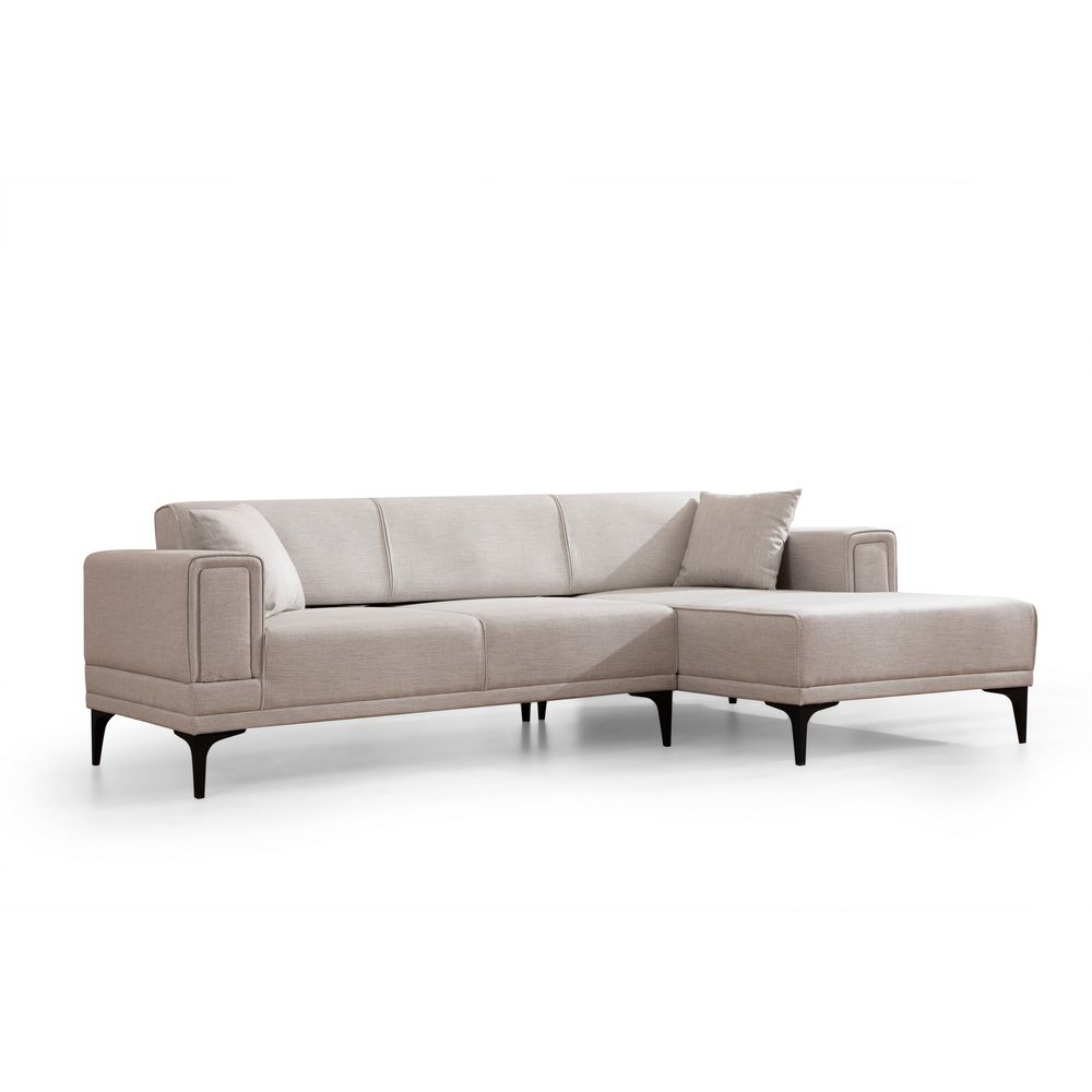 Ugaona Sofa na Razvlačenje Horizon Right - Ecru Boja slika 5