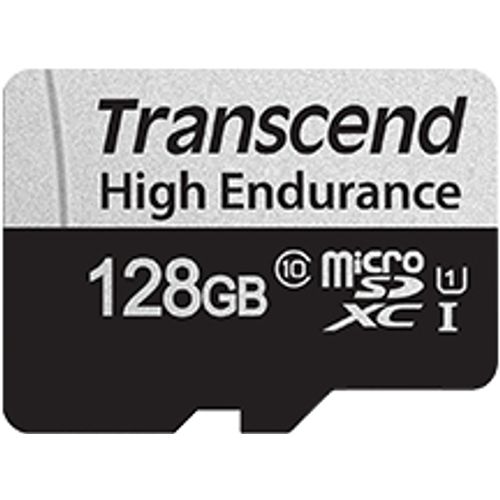 Transcend TS128GUSD350V 128GB microSD w/ adapter U1, High Endurance microSDXC 350V, Read/Write 95/45 MB/s slika 2