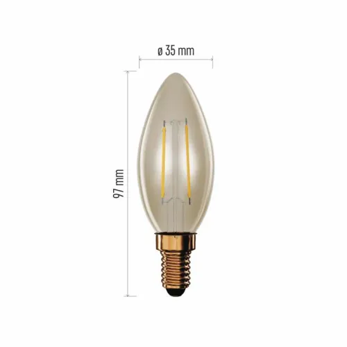 Led sijalica Vintage Candle 2,5W(20W) 225lm E14 WW Emos Z53012 slika 2