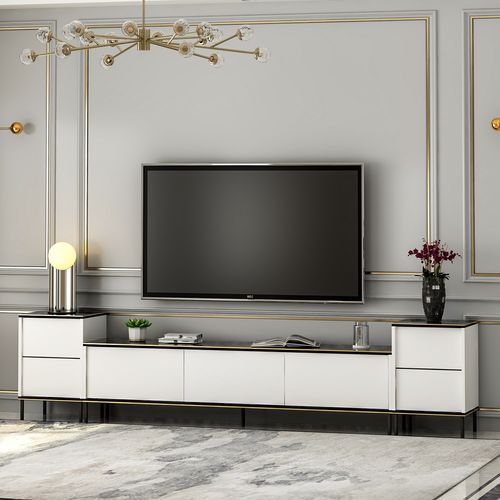 Imaj - White, Marble White
Black
Gold TV Unit slika 4