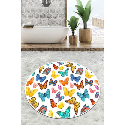 Colourful Cotton Prostirka kupaonska Butterfly Valley Circle Djt 80 slika 1