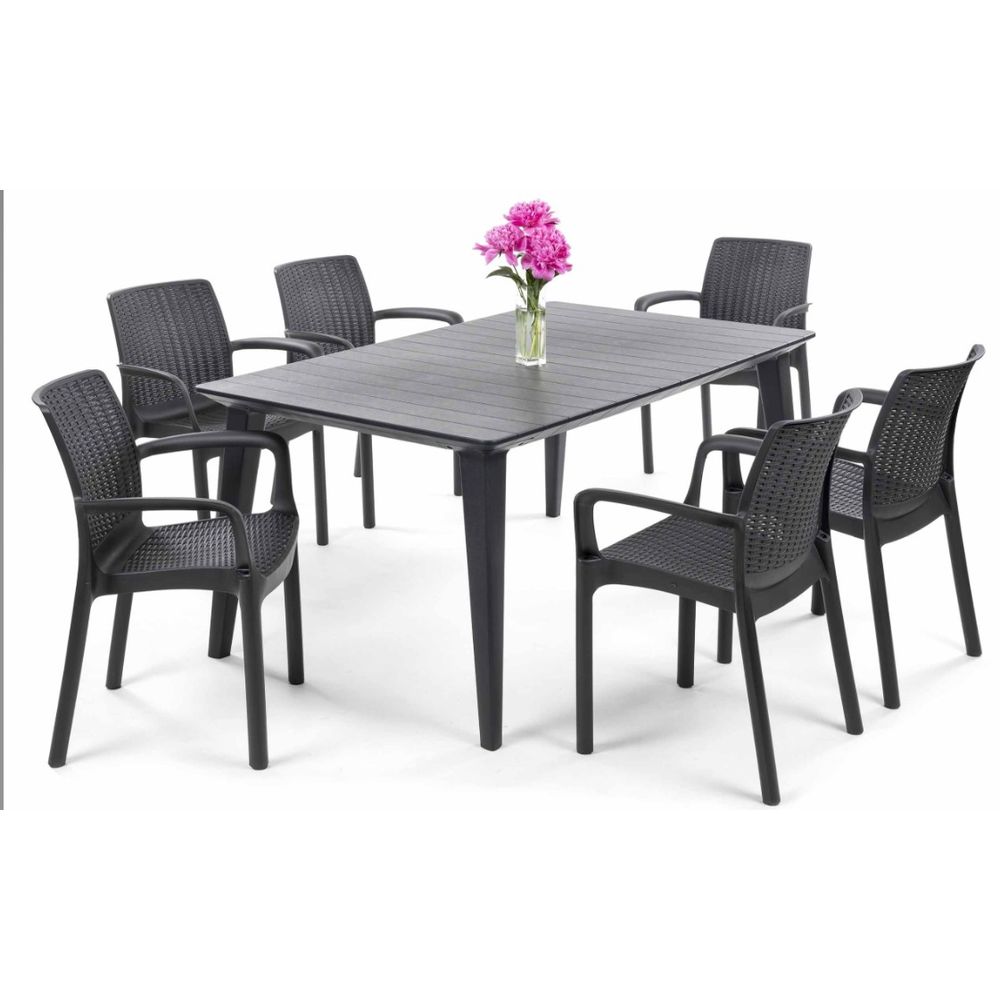 Keter vrtna stolica BALI MONO, siva, 55 x 83 x 58.5 cm slika 7