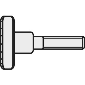 TOOLCRAFT M5*10 D464-5.8:A2K 189350 vijci s rebrastom glavom M5 10 mm DIN 464 čelik galvansko pocinčani 10 St.