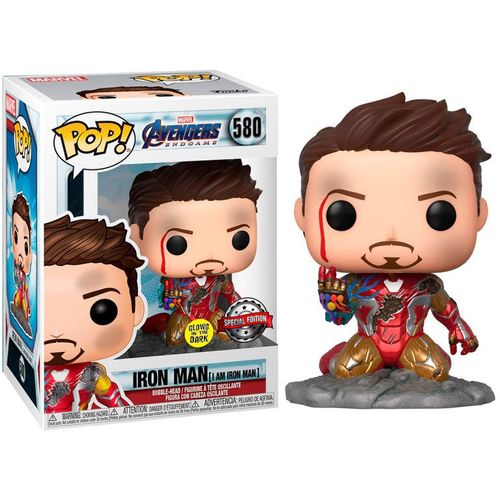 POP figure Marvel Avengers Endgame I Am Iron Man Exclusive slika 3