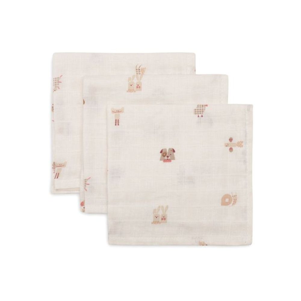 Jollein Muslin krpice Animal Friends 3kom slika 1
