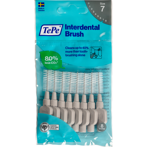 TePe Original Interdentalne četkice Sive vel. 7 / 1,3 mm - vrećica 8 kom slika 1