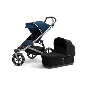 Komplet Thule Urban Glide 2 dječja kolica plava + Urban Glide 2 košara crna