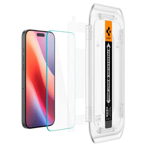 Spigen - Glas.tR EZ-FIT (2 kom) kaljeno staklo AGL07928 za iPhone 16 Pro - prozirno slika 2