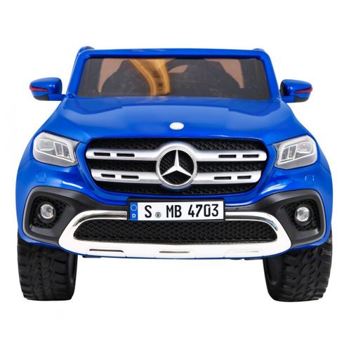 Licencirani auto na akumulator Mercedes Benz X-Class MP4 - dvosjed - plavi/lakirani slika 3