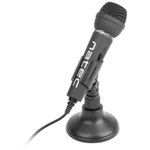 Natec NMI-0776 ADDER, Dynamic Microphone w/Stand, 3.5mm Connector, Black slika 5