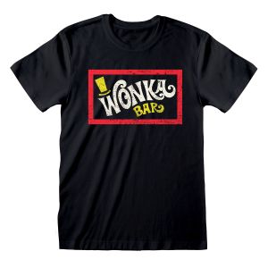 Unisex Majica Kratkih Rukava Willy Wonka Wonka Bar Crna XL