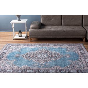 Conceptum Hypnose Blues Chenille - Plavi AL 201 Višebojni Tepih (140 x 190)